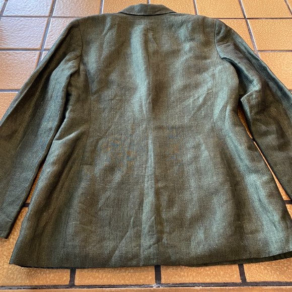 Jones Wear Women's Vintage Green 3 Button Blazer Size 8 - Picture 3 of 11